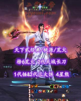 【天下贰经典/桃源/荒火】榜6荒火！2代天域长刀+1代锤&2代三大饼！4星熊——喝一盅丶怕老婆