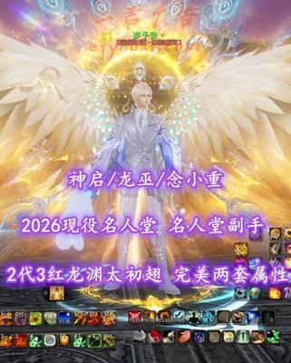 【神启/龙巫/念小重】2026现役名人堂+名人堂副手！2代3红标龙渊太初翅！完美两套属性——岁予安丶