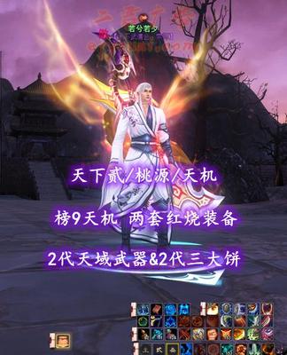 【天下贰/桃源/天机（念）】榜9天机！73级！两套红烧装备！2代天域武器&2代三大饼！常驻多特技！高等级马！业火时装+火麒麟坐骑——若兮若夕