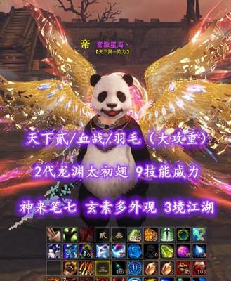 【天下贰/血战/羽毛（大攻重）】2代龙渊太初翅！9技能威力！神来笔七！玄素多外观！3境江湖——雾散星海丶