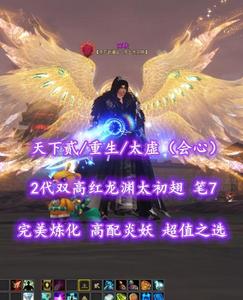 【天下贰/重生/太虚（会心）】2代双高红龙渊太初翅！笔7！高配炎妖！超值之选——深秋