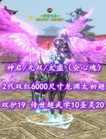 【神启/无双/太虚（会心魂）】双护19！2代双红6000尺寸龙渊太初翅+传世翅！孩武学10！英魂圣灵20——一浮世兰舟一