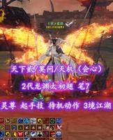 【天下贰/莫问/天机（会心）】2代龙渊太初翅！灵尊+起手技+待机动作！笔7！3境江湖——千里乄夜雨