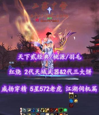 【天下贰经典/桃源/羽毛（会心）】69级！红烧！2代天域武器&2代三大饼！威扬+穿精！5星572老虎！江湖伺机篇！76十面马——烟陌