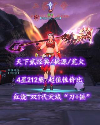 【天下贰经典/桃源/荒火】红烧！双1代天域“刀+锤”！4星212熊——雷哈