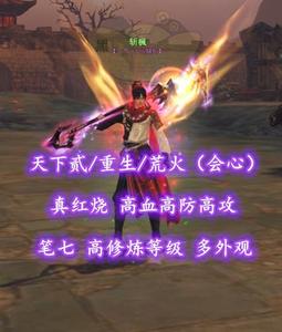 【天下贰/重生/荒火（会心）】真红烧！高血高防高攻！笔七+高修炼等级——斩楓