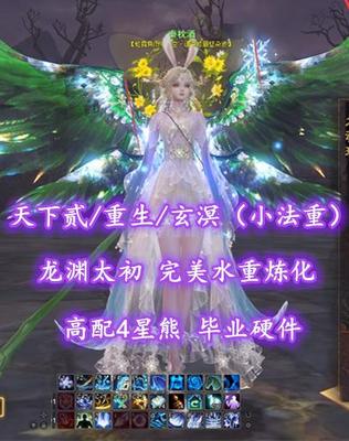 【天下贰/重生/玄溟（小法重）】龙渊太初！完美水重炼化！高配4星熊！毕业硬件——秦枕酒