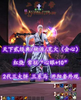 【天下贰经典/桃源/荒火（会心）】红烧！常驻“心眼+10”！2代三大饼！三系马齐！开阳套外观——谢九衡丶