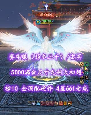 【赛季服（弱水三千）/玄冥（物理/大攻会心）】榜10玄冥！全顶配硬件！4星661老虎合体！法术防护+钝刺防护！5000满金尺寸“龙渊”太初翅——刀锋行走