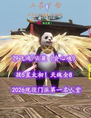 【79飞鸿/云麓（会心魂）】2026现役门派第一名人堂！孩5星太初！天魄全8！——寒星之淚丷