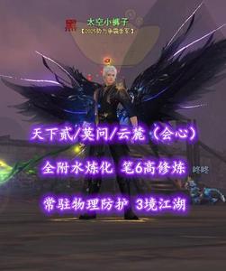 【天下贰/莫问/云麓（会心）】全“附水”炼化！笔6高修炼！常驻物理防护！3境江湖——太空小裤子