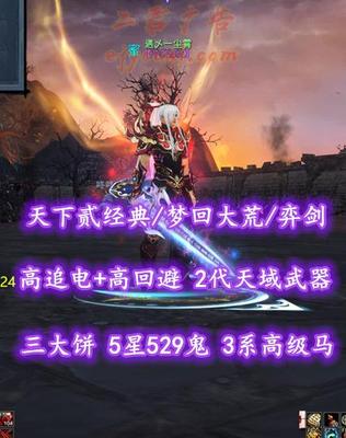 【天下贰经典/梦回大荒/弈剑（高追电疾剑）】69级！高追电+高回避！2代天域武器&三大饼！5星529鬼！3系高级马！青阳+开阳外观+伞坐骑——遇乄一尘霄