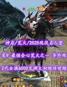 【神启/荒火（会心）】2025现役名人堂！笔9！最强会心荒火之一！2代全满6000龙渊太初翅+传世翅+海量外观——乄极恶丷