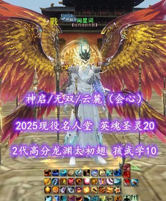 【神启/云麓（会心）】2025现役名人堂！2代高分龙渊太初翅！顶奢环神+耀世时装！笔7！孩武学10！英魂圣灵20——闻星词