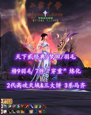 【天下贰经典/梦回/羽毛】榜9羽毛！7件“穿重”炼化！2代高攻天域&三大饼！4星537老虎！3系马齐——你别说话我烦