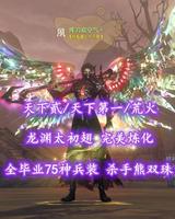 【天下贰/天下第一/荒火（会心）】龙渊太初翅！全毕业75神兵装！杀手熊双珠——挥刀砍空气丶