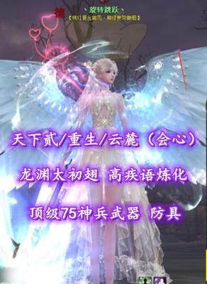 【天下贰/重生/云麓（会心）】龙渊太初翅！顶级75神兵武器+防具！高疾语炼化——丶旋转跳跃丶