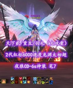 【天下贰/重生/羽毛（大攻重）】2代红标6000速度龙渊太初翅！夜狼CD-6s神装！笔7——天羽流芳彡