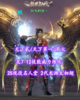 【天下贰/天下第一/荒火（会心）】25现役名人堂！2代龙渊太初翅！笔7！12技能威力炼化——何为矜持丶